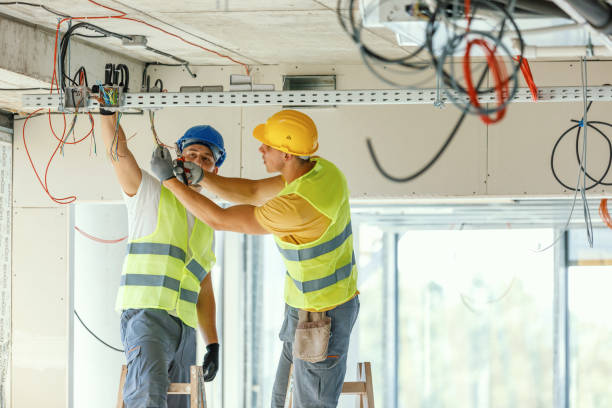 Posa nuova linea rete elettrica Milano